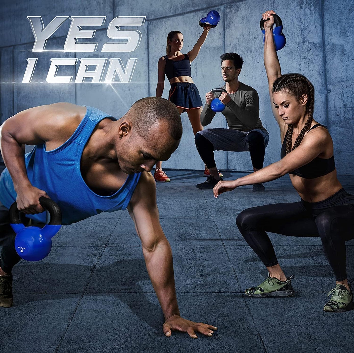 5 Pound Vinyl Coated Cast Iron Kettlebell