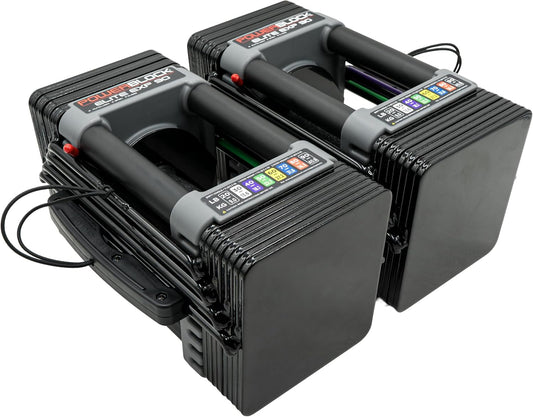 PowerBlock Elite EXP Adjustable Dumbbells, Sold in Pairs, 5-50 Lb. Dumbbells