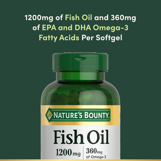Nature's Bounty Fish Oil Omega 3 Supplements