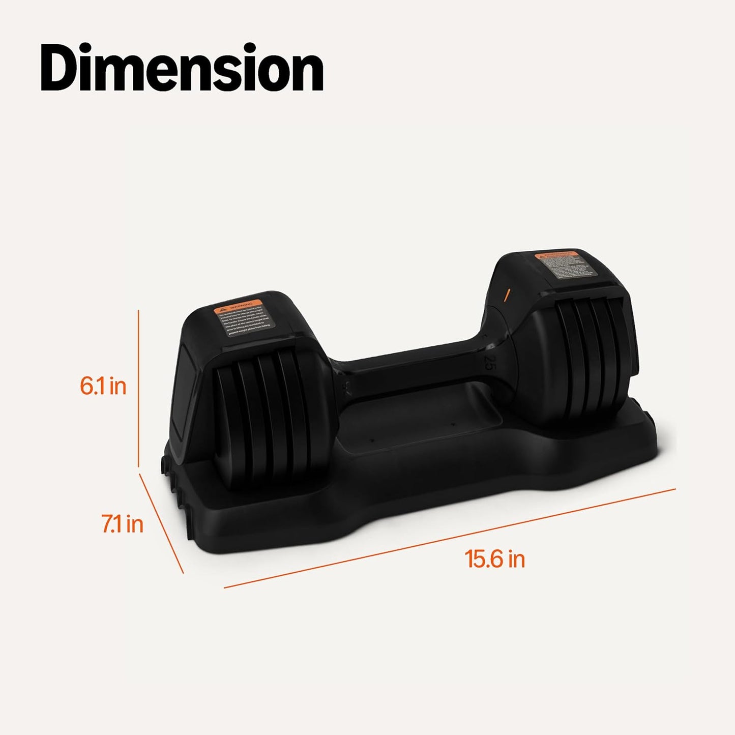 Adjustable Dumbbell, 25 Lb