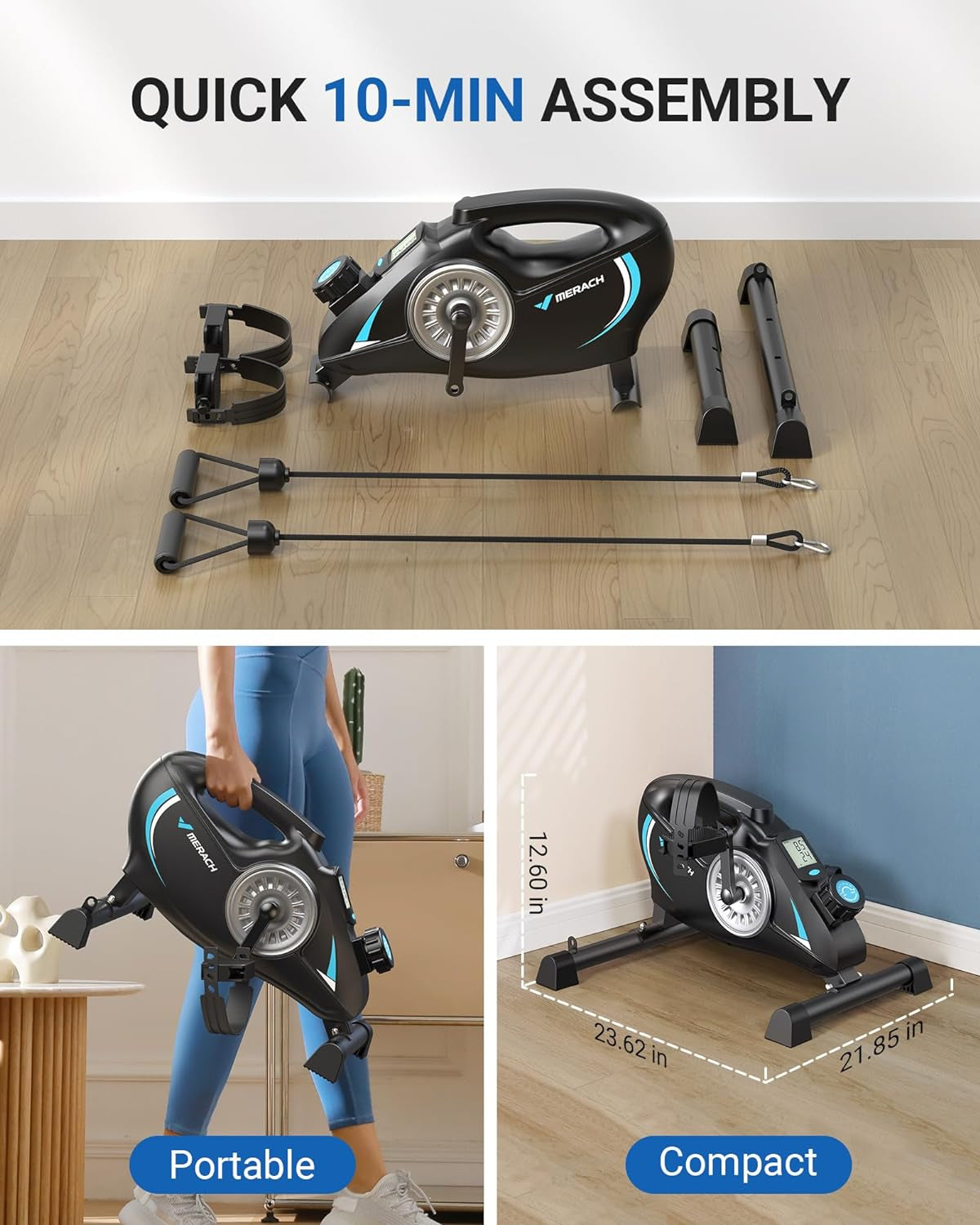 MERACH Under Desk Bike Pedal Exerciser