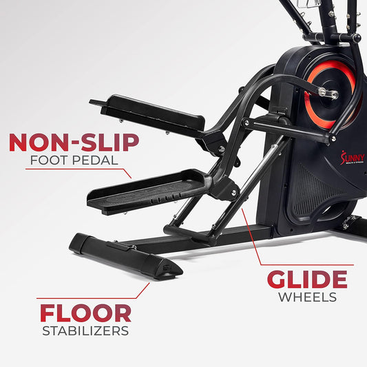 Sunny Health & Fitness Elliptical Exercise Machine with Adjustable Resistance