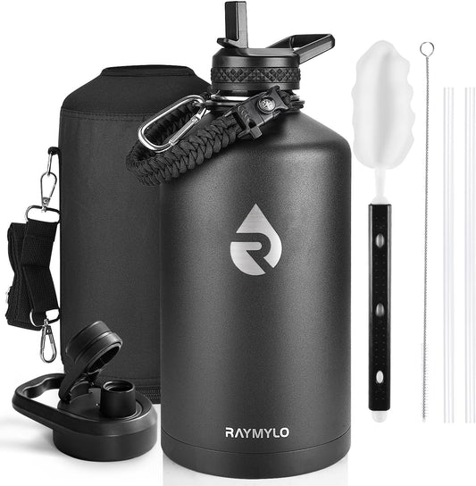 RAYMYLO One Gallon Water Bottle Insulated