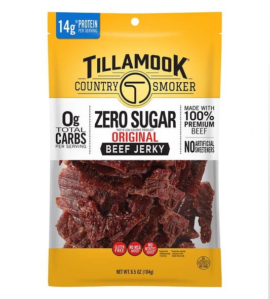 Tillamook Country Smoker Keto Friendly Zero Sugar Beef Jerky