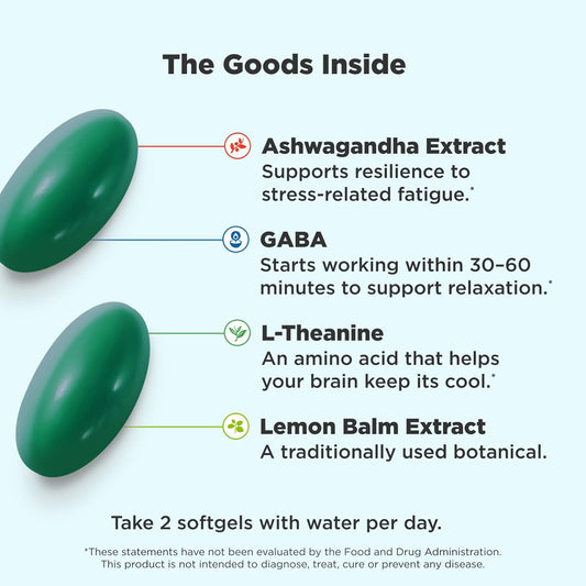 OLLY Ultra Strength Goodbye Stress Softgels