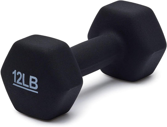 12 Pound Neoprene Dumbbell Hand Weights for Exercise