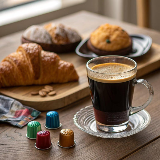 Nespresso Capsules Original Line, Morning Lungo Blends Variety Pack, Mild to Medium to Dark Roast Coffee