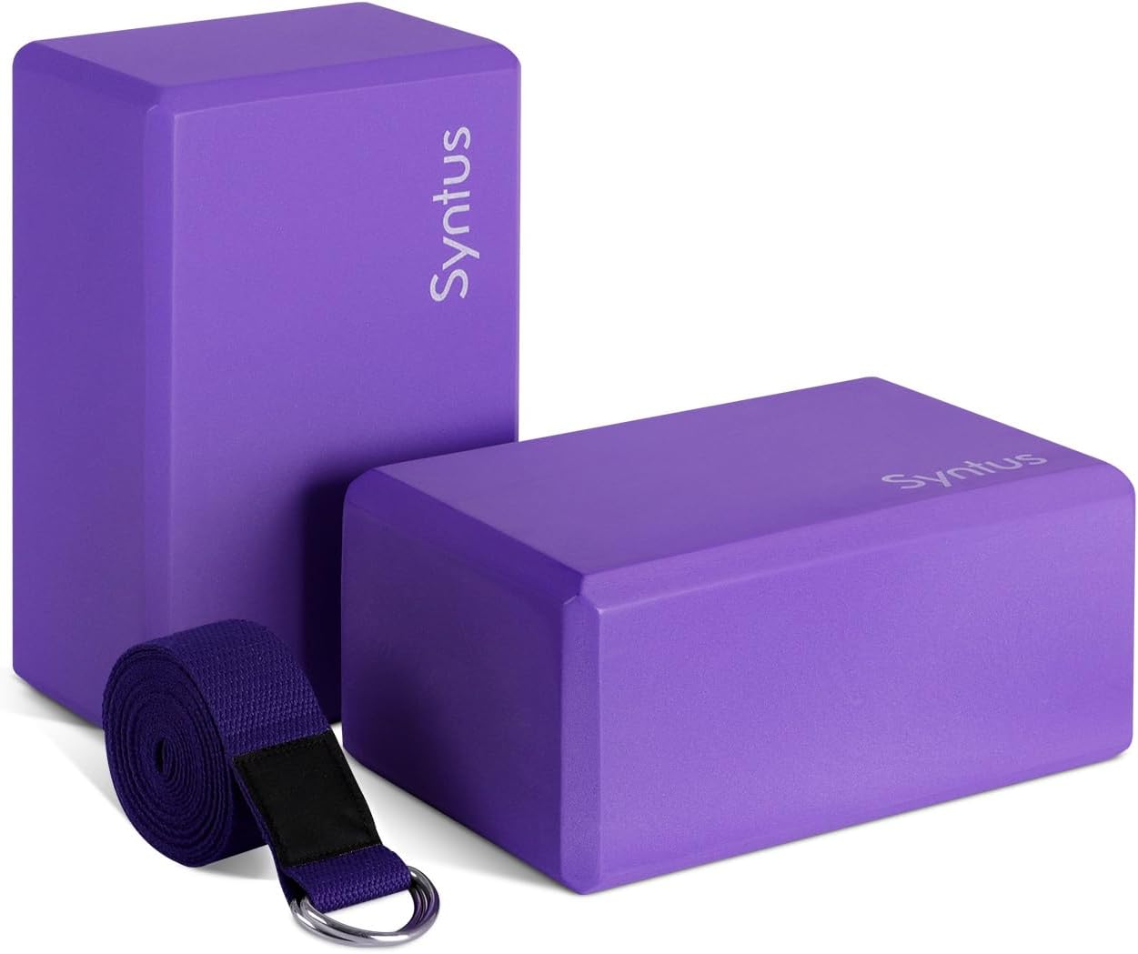 Yoga Block and Yoga Strap Set