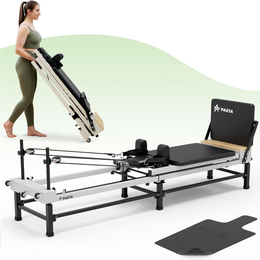 Pilates Reformer, 91" Foldable Reformer Pilates Machine