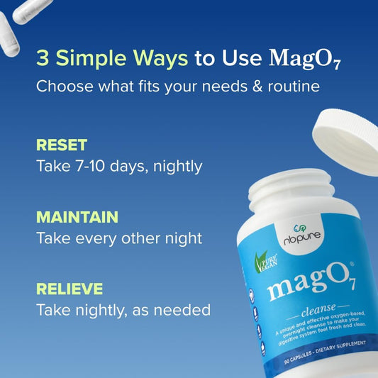 nbpure MagO7 - Natural Colon Cleanse & Detox Support for Men & Women