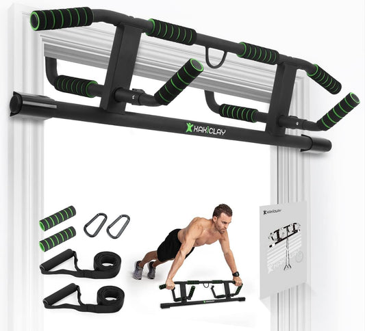 Multi-Grip Pull up Bar with Smart Larger Hooks Technology
