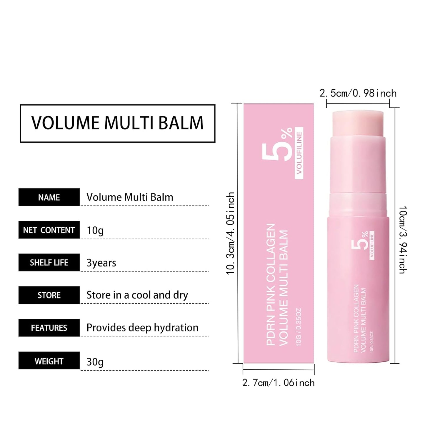medicube PDRN Pink Collagen Volume Multi Balm Stick