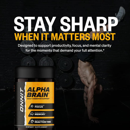 ONNIT Alpha Brain Nootropic Brain Supplement for Focus, Memory, and Mental Clarity