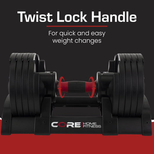 Core Fitness Adjustable Dumbbell Weight Set
