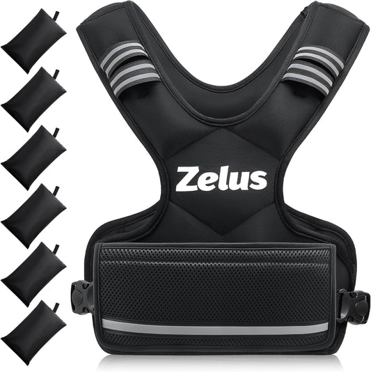 ZELUS Weighted Vest for Men and Women | 4-10Lb/11-20Lb/20-32Lb