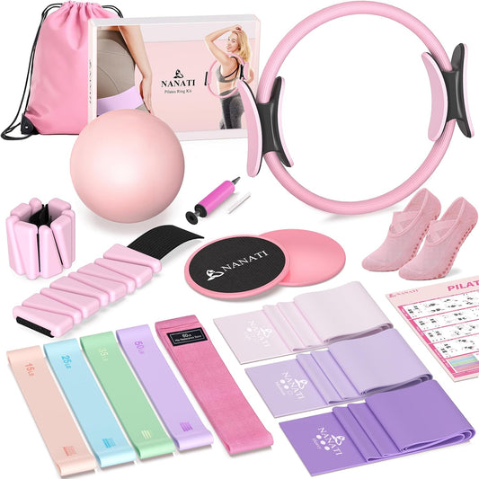 NANATI Pilates Kit, Home Pilates Workout Kit for Women
