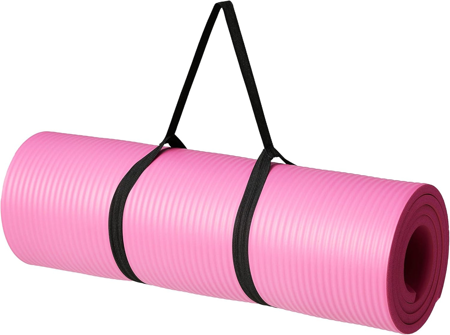 Extra Thick Exercise Yoga Mat with Carrying Strap