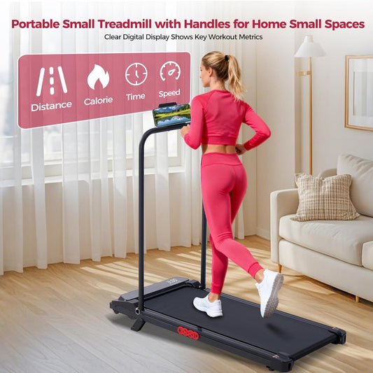 Potupus Walking Pad with Handlebar and Incline