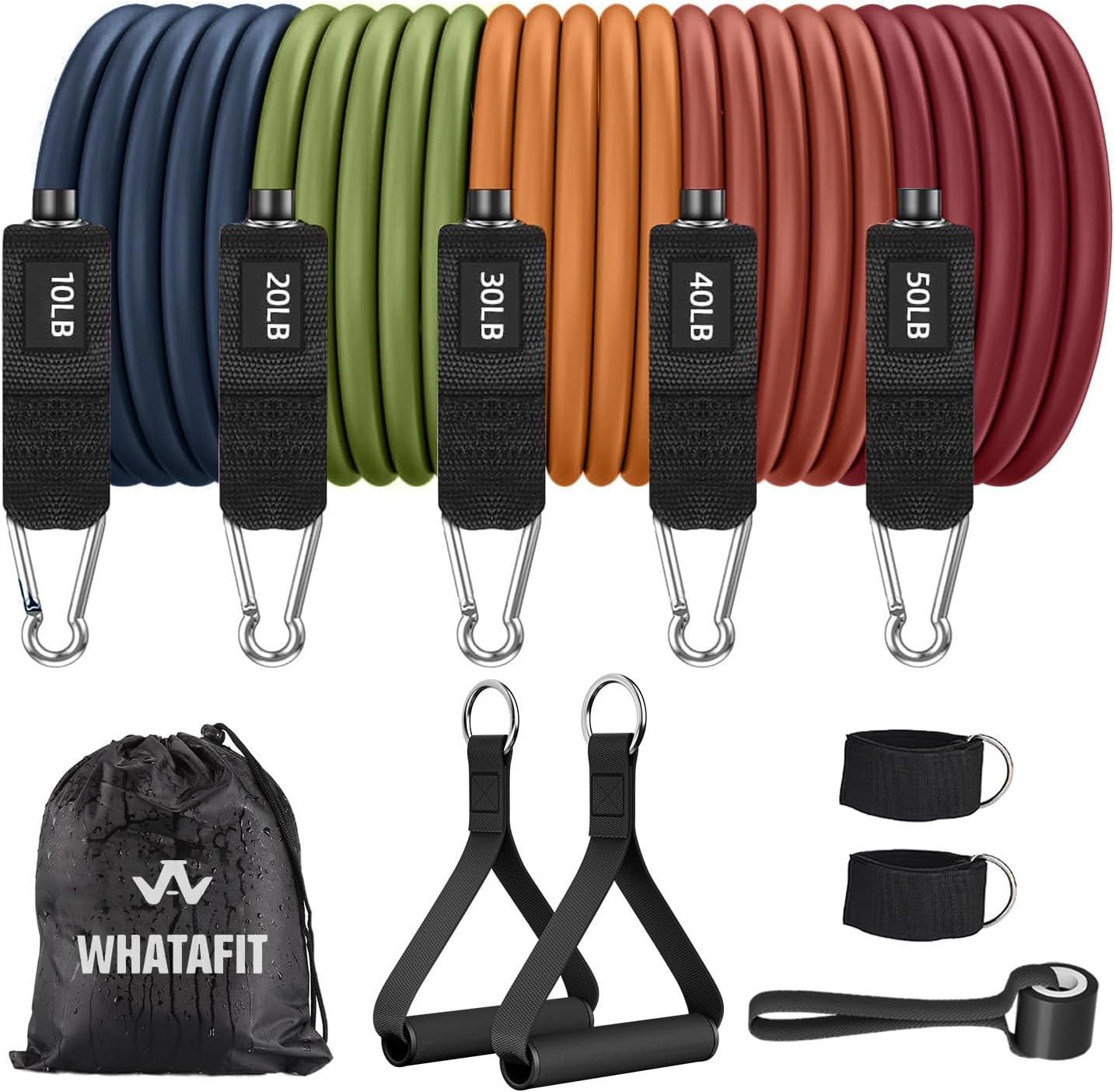 WHATAFIT Resistance Bands for Working Out