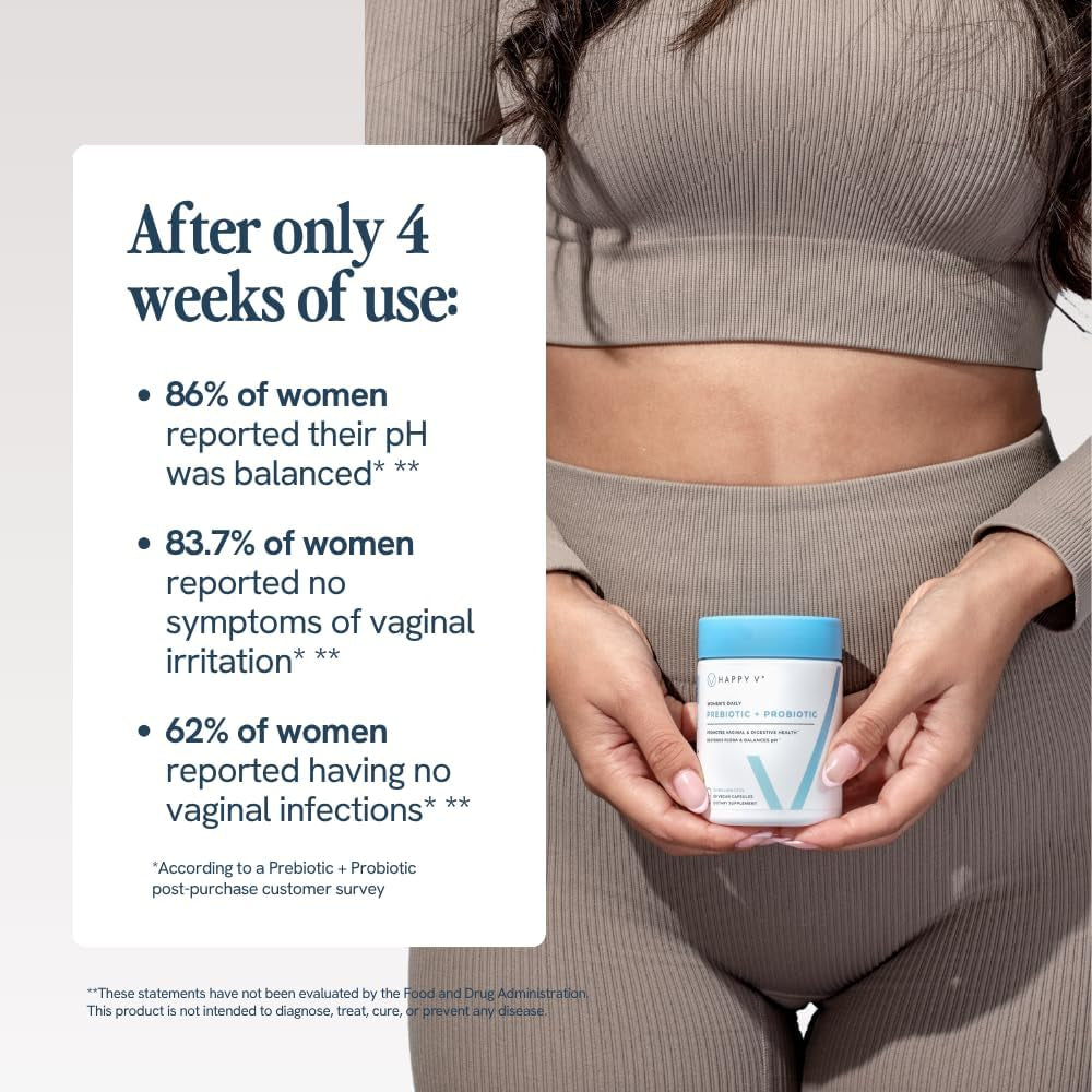 Happy V Dr. Formulated Vaginal Probiotics for Women