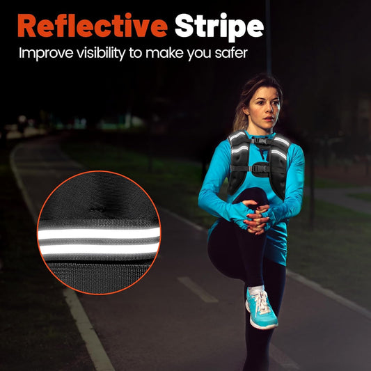 Poudee Weight Vest for Men Women, 6Lb/8Lb/10Lb/12Lb/16Lb/20Lb/25Lb/30Lb