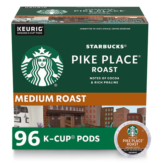Starbucks K-Cup Coffee Pods, Medium Roast, Pike Place Roast
