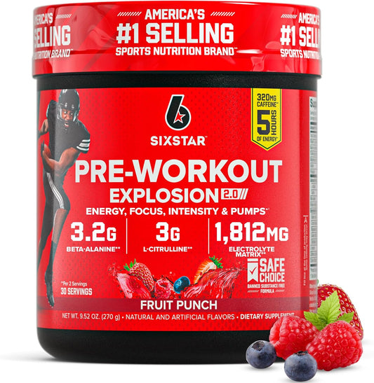Six Star Pre-Workout Powder for Men & Women