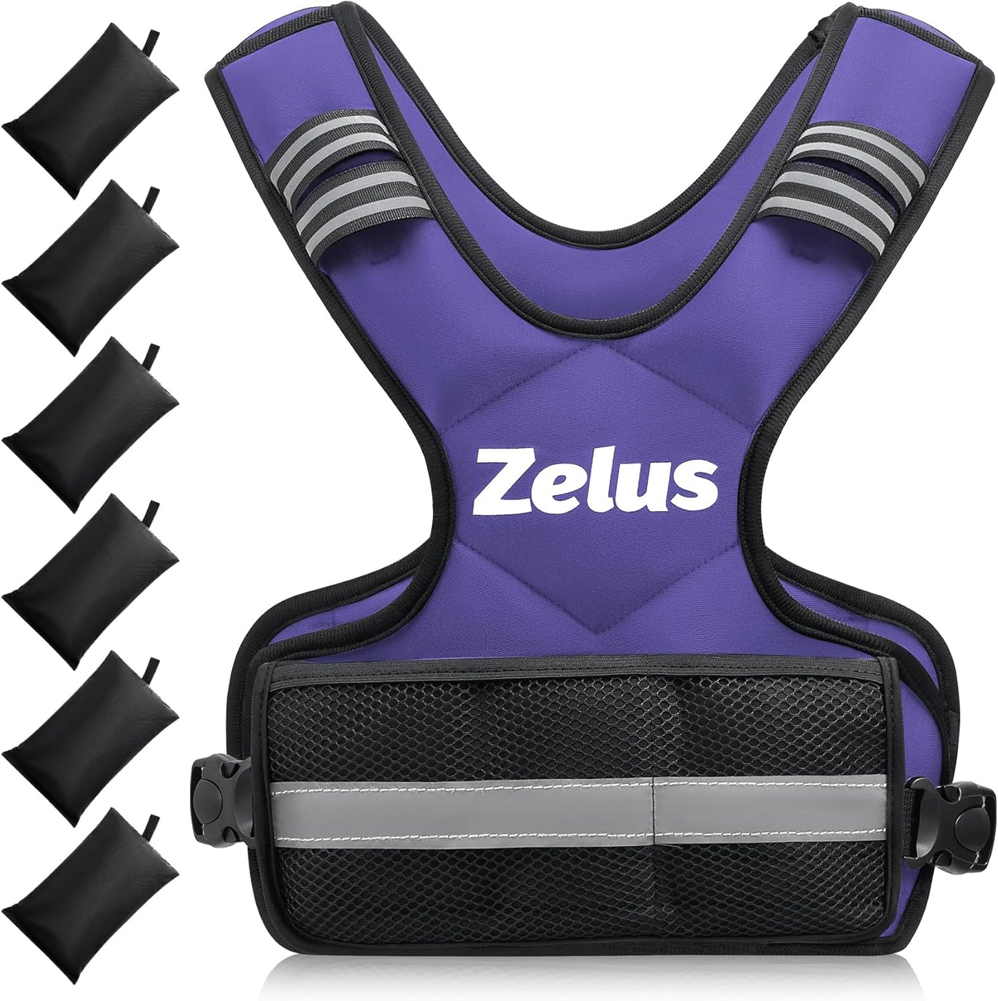 ZELUS Weighted Vest for Men and Women | 4-10Lb/11-20Lb/20-32Lb