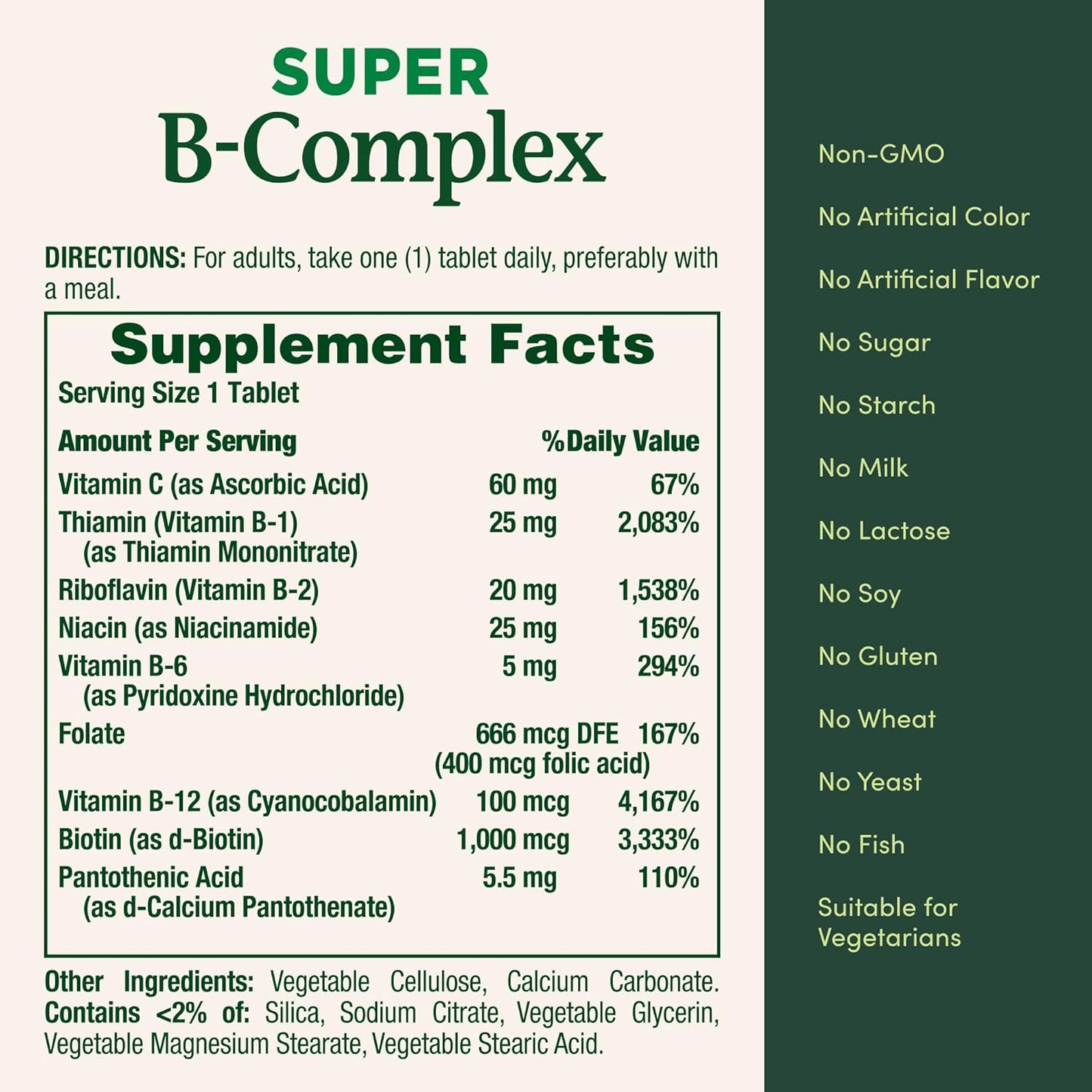 Nature's Bounty Super B Complex Vitamins