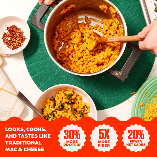 Banza Deluxe Elbows Mac and Cheese with Creamy Cheddar - High Protein and Gluten Free