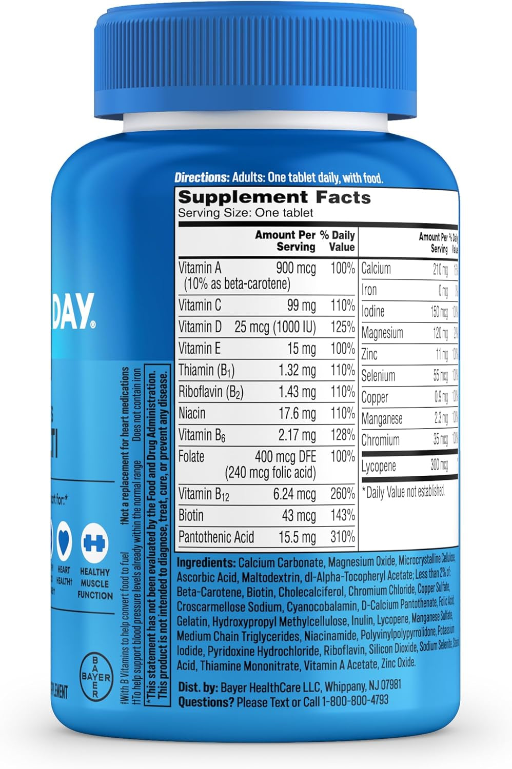 One A Day Multivitamin for Men - Daily Mens Multivitamins