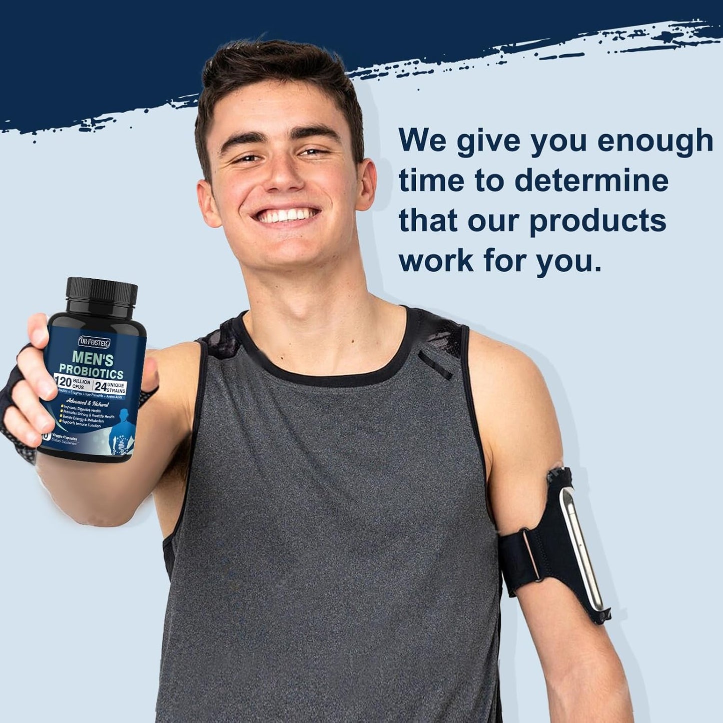 Probiotics for Men Digestive Health, 120 Billion CFUs