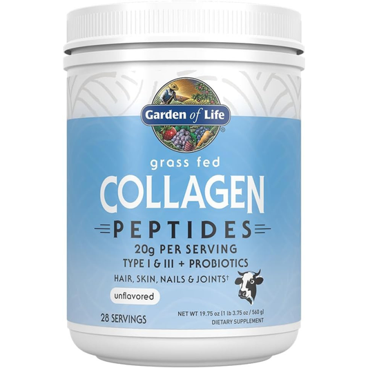 Garden of Life Grass Fed Collagen Peptides Powder Unflavored