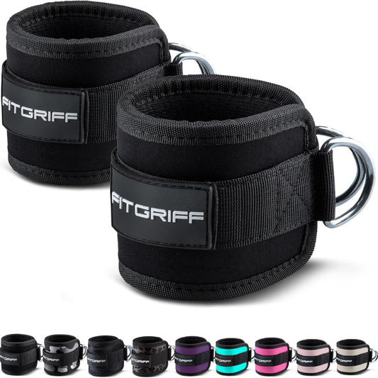 Fitgriff Ankle Straps V1 for Cable Machine (2 Pieces)