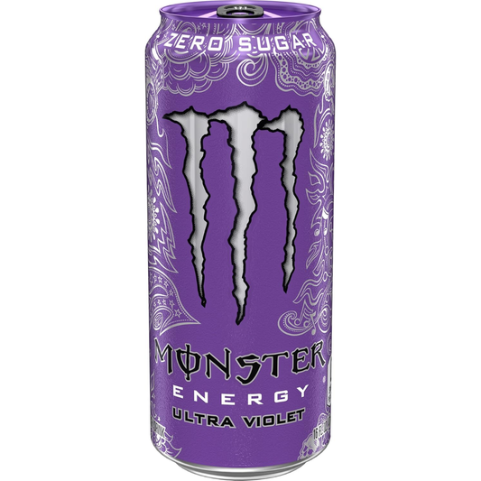 Monster Energy Ultra Violet, Sugar Free Energy Drink, 16 Ounce | Pack of 15