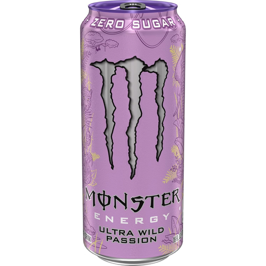 Monster Energy Ultra Wild Passion, Sugar Free Energy Drink, 16 Ounce (Pack of 15)