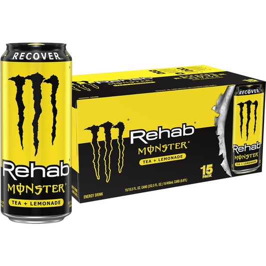 Monster Rehab Tea + Lemonade + Energy, Energy Drink 15.5 Ounce