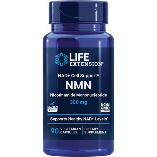 Life Extension NAD+ Cell Support NMN, 300 mg, 90 Capsules