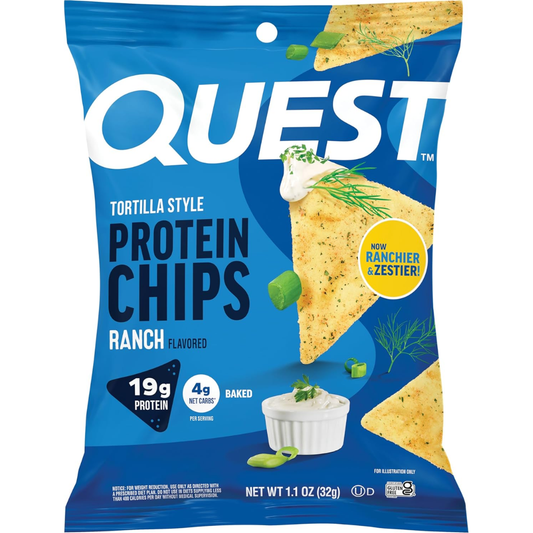 Nutrition Ranch Tortilla Style Protein Chips (Pack of 12)