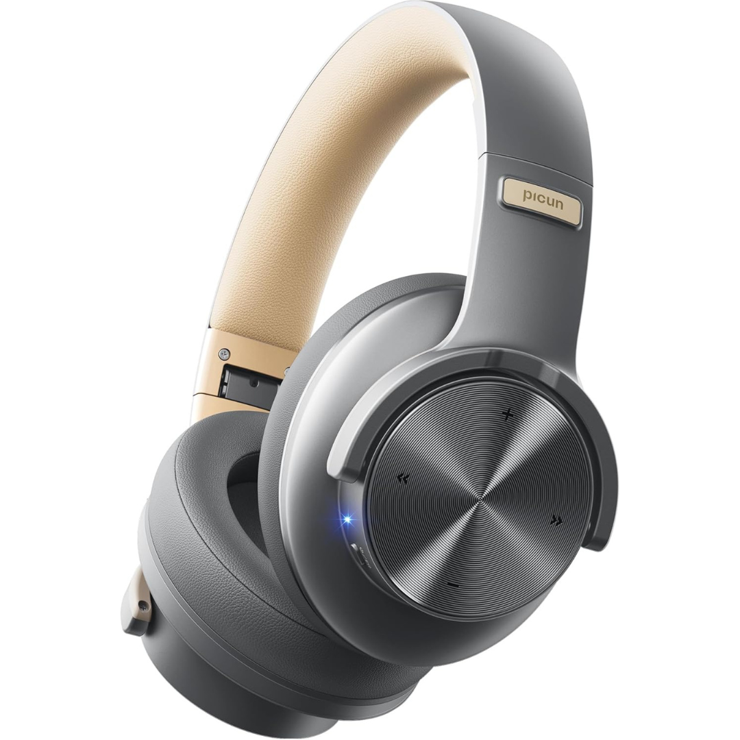 Picun B8 Bluetooth Headphones, 120H Playtime Headphone Wireless Bluetooth
