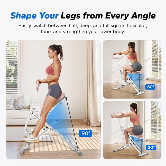MERACH 2 in 1 Squat Rowing Machine