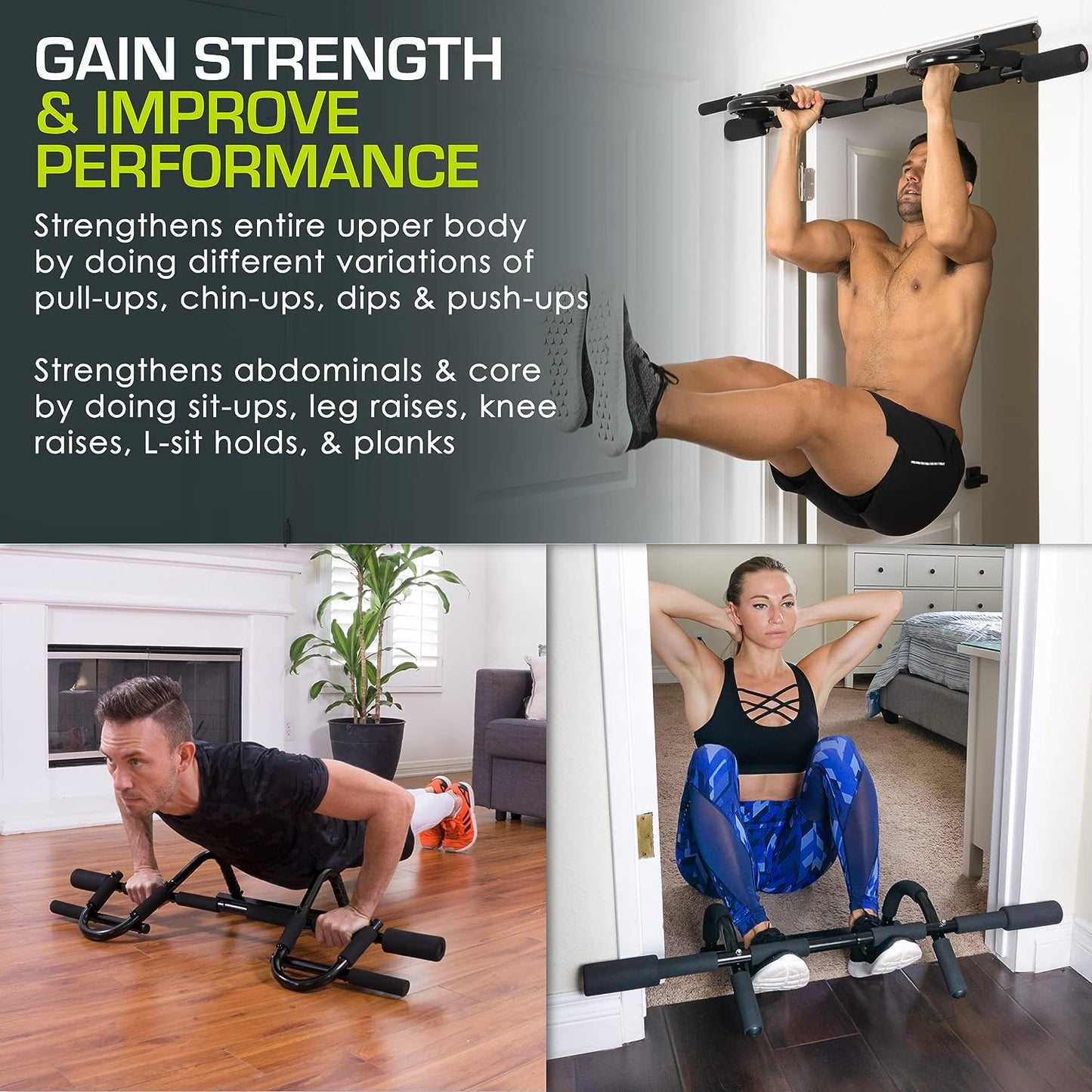 Pull up Bar for Multi Use Fitness & Home Gym Exercise