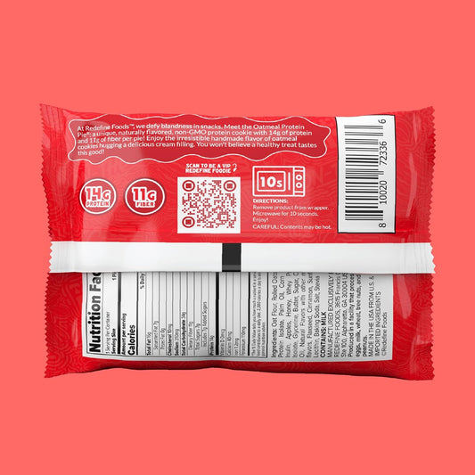 Redefine Foods Oatmeal Protein Pie, Original Flavor - 8 Count