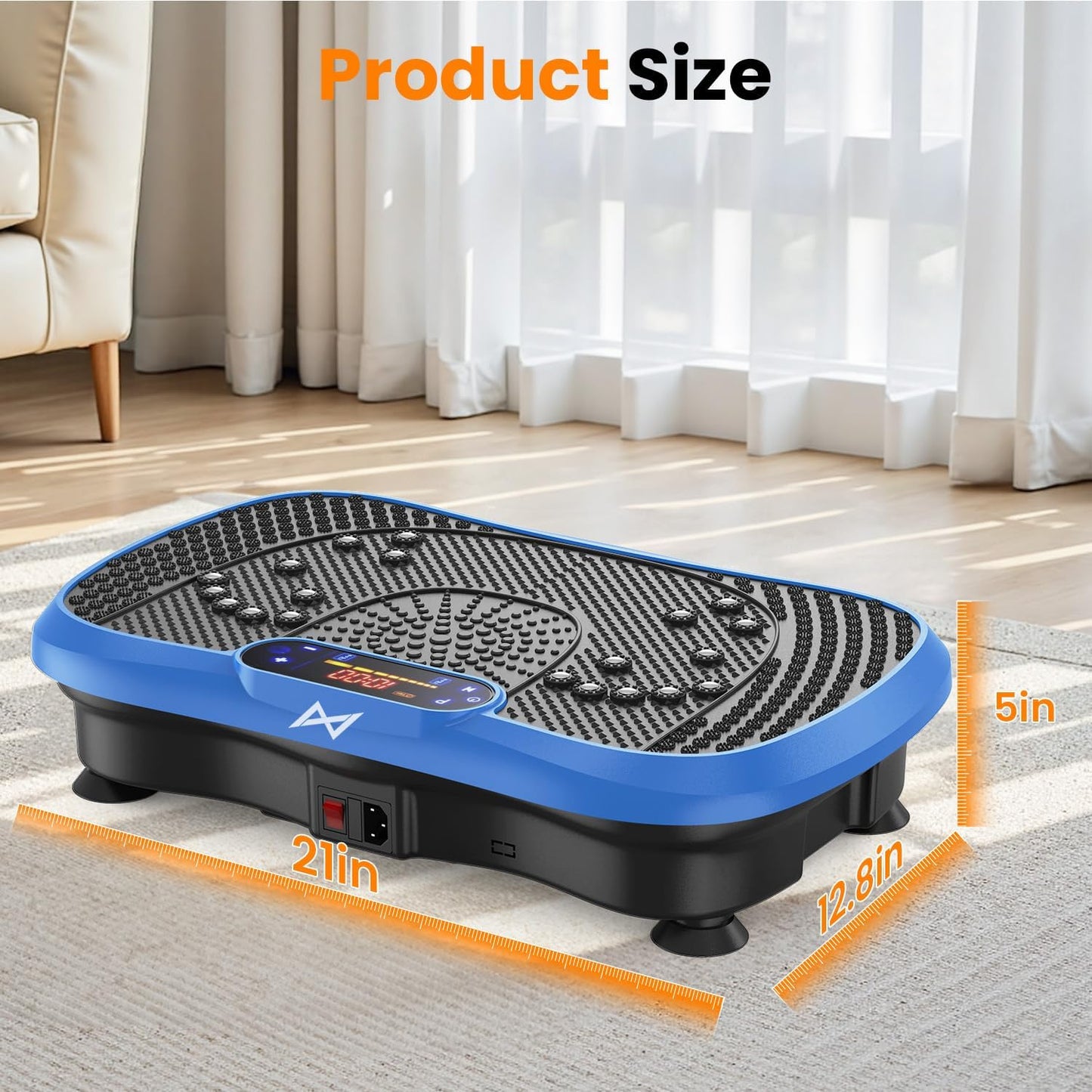 Vibration Plate Fitness Platform Exercise Machine Vibrating Shaking Full Body Shaker Workout Vibrate Stand Shake Board Sport Gym for Weight Loss Fat Burner for Women Men
