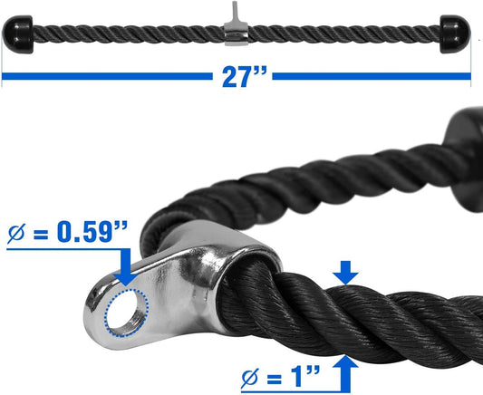 Yes4All Deluxe Tricep Rope Cable Attachment
