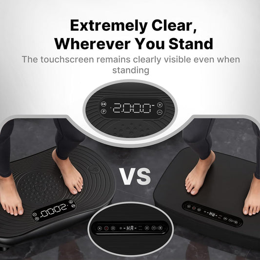 MERACH Vibration Plate Exercise Machine with LED Touch Screen