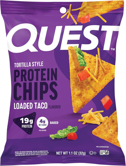 Nutrition Loaded Taco Tortilla Style Protein Chips (Pack of 12)
