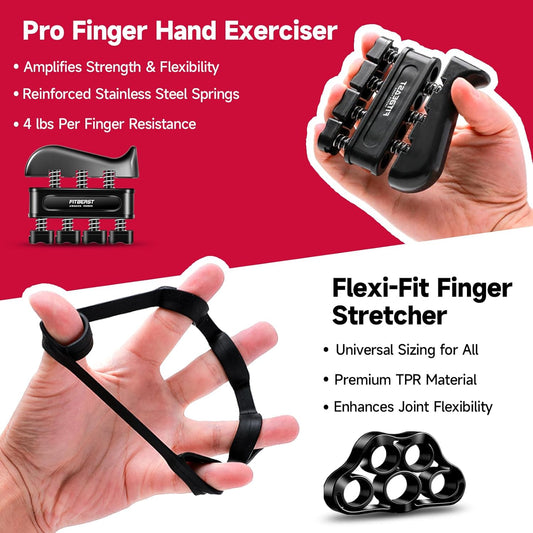 Hand Grips Strengthener Kit - 5 Pack Adjustable Resistance