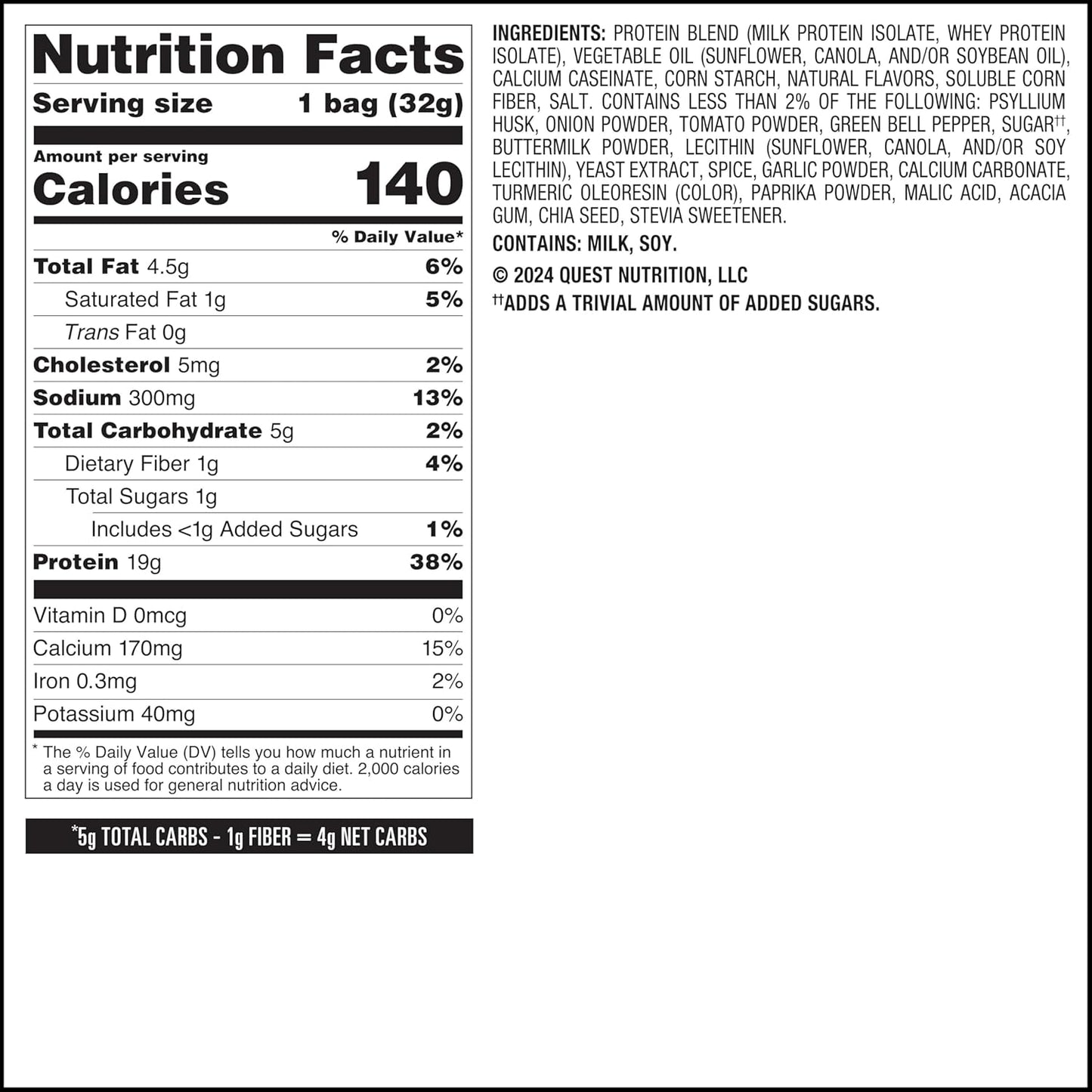 Nutrition Tortilla Style Protein Chips, Salsa Verde (Pack of 12)