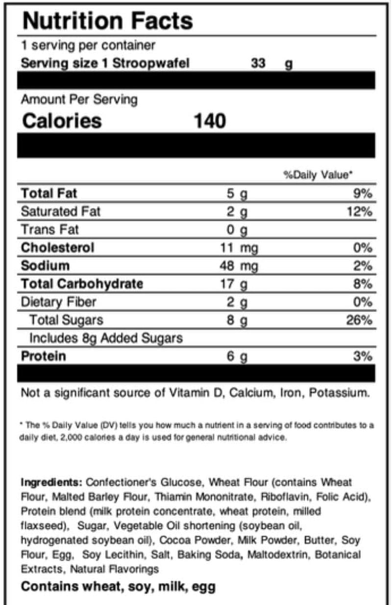 PODIUM Protein Stroopwafel 8 Count (Chocolate Brownie)